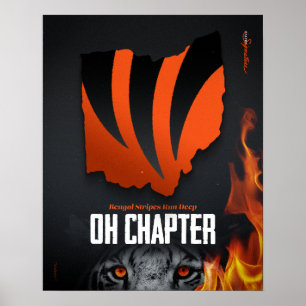 Póster Las franjas corren en profundidad   Capítulo de Oh