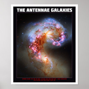 Póster Las galaxias de Antennae