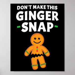 Póster Las galletas de los Navidades de pan de jengibre n