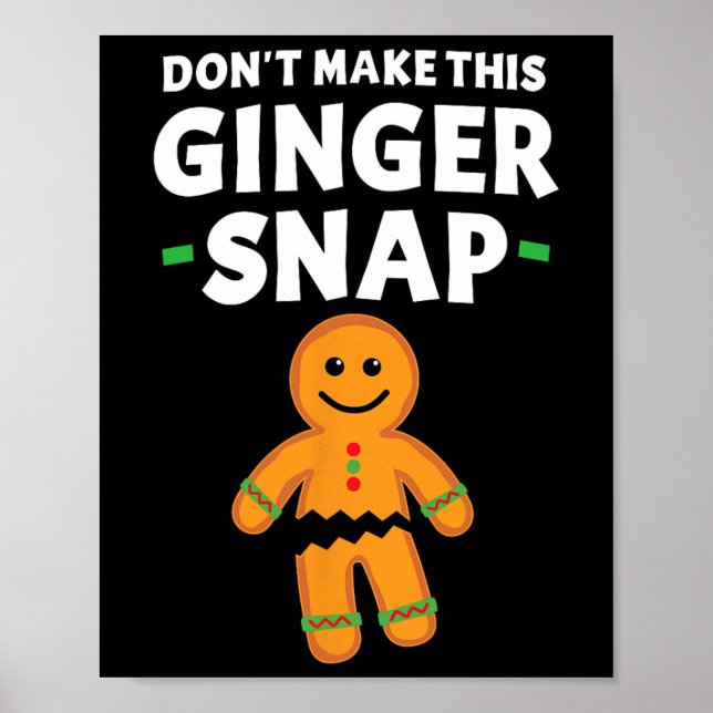 Póster Las galletas de los Navidades de pan de jengibre n (Frente)