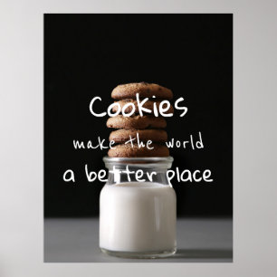 Póster Las galletas hacen el mundo un mejor lugar