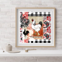 Las gallinas traseras B son para Brahma