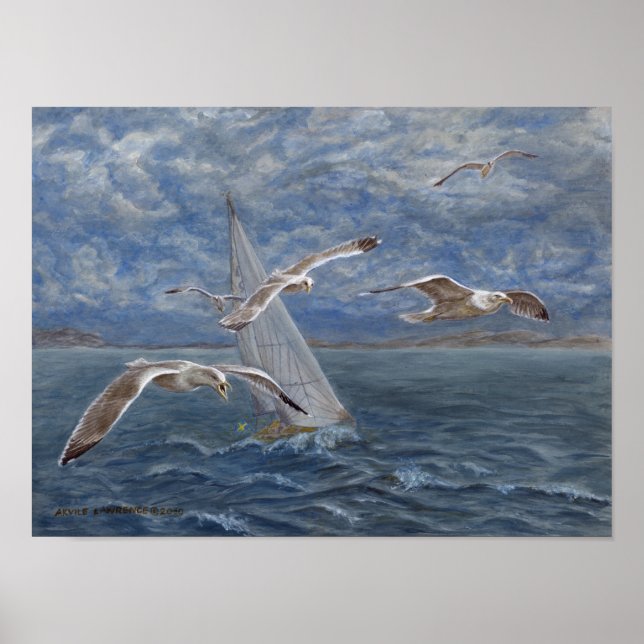 Póster Las gaviotas lideran el camino (Frente)