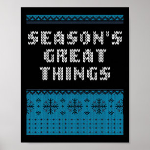 Póster Las grandes cosas de la temporada Navidad Inspirad