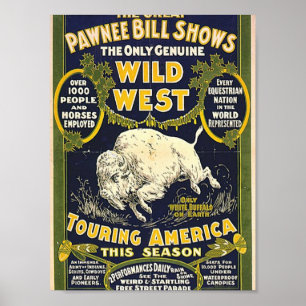 Póster Las grandes demostraciones de Bill del Pawnee. El