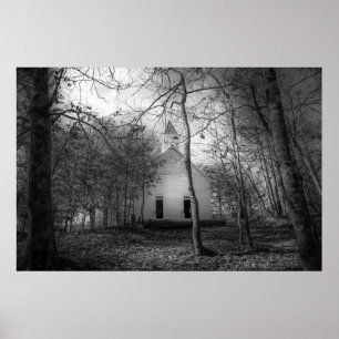 Póster Las grandes montañas humeantes Cades Cove Antigua