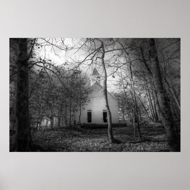 Póster Las grandes montañas humeantes Cades Cove Antigua  (Frente)