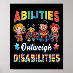Póster Las habilidades de sensibilización sobre el autism