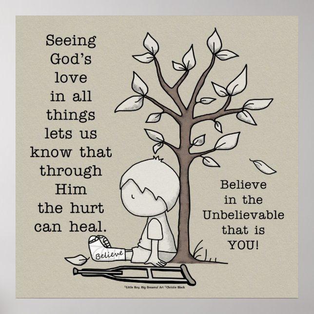 Póster Las heridas pueden curarse (Frente)