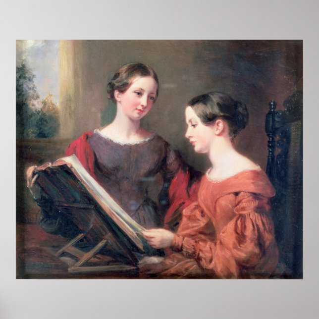 Póster Las hermanas, 1839 (Frente)