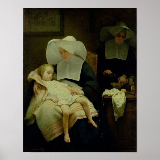 Póster Las hermanas de la misericordia, 1859 (Frente)