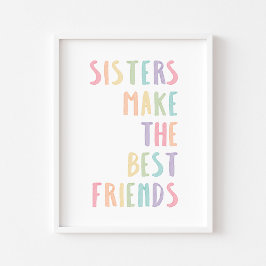 Póster Las hermanas Pastel hacen que los mejores amigos i