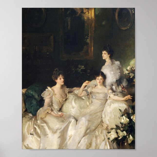 Póster Las Hermanas Wyndham Lady Elcho, Sra. Adeane (Frente)