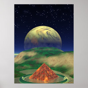 Póster Las hermosas colinas verdes