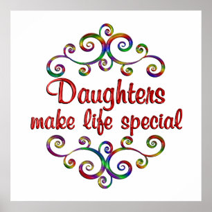 Póster Las Hijas Hacen Especial La Vida