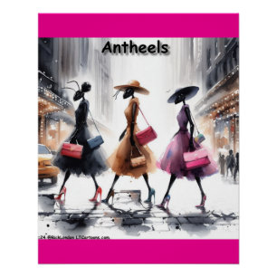 Póster Las hormigas de moda de Rick London de New York Ci