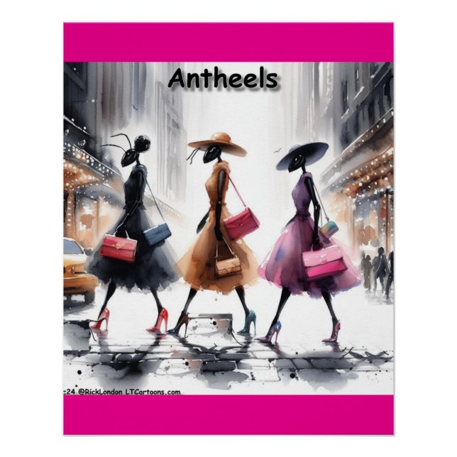 Póster Las hormigas de moda de Rick London de New York Ci (Anverso)