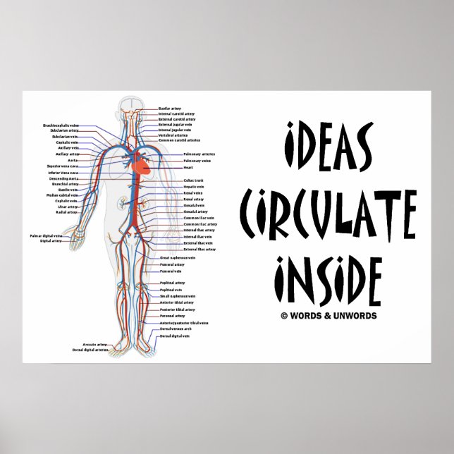 Póster Las ideas circulan en el interior (sistema circula (Frente)