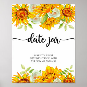 Póster Las ideas de la noche de los girasoles. Juego de n