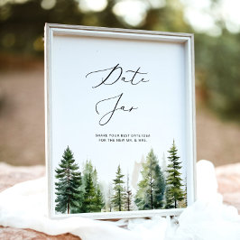 Póster Las ideas de la noche en Woodland. Juego de novias