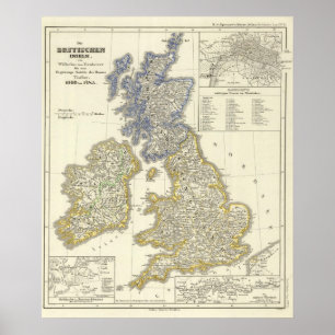 Póster Las Islas Británicas de 1066 a 1485