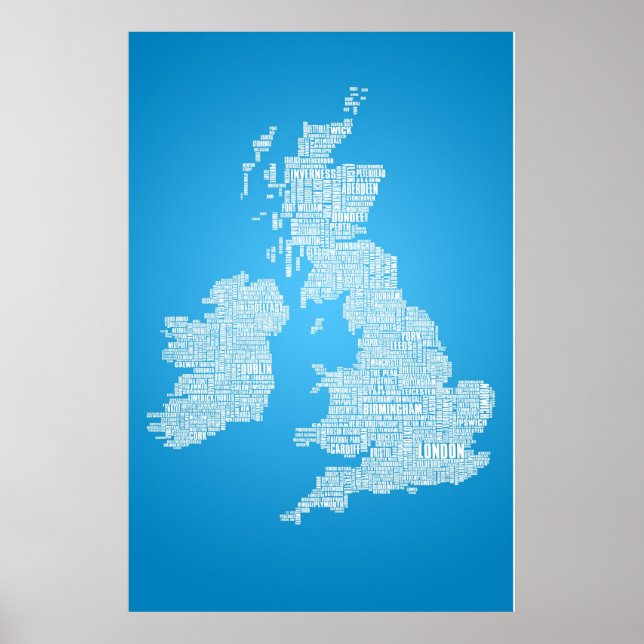 Póster Las Islas Británicas son la palabra (Frente)