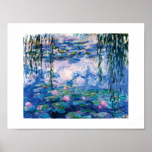 Póster Las lacrimógenas de agua de Monet