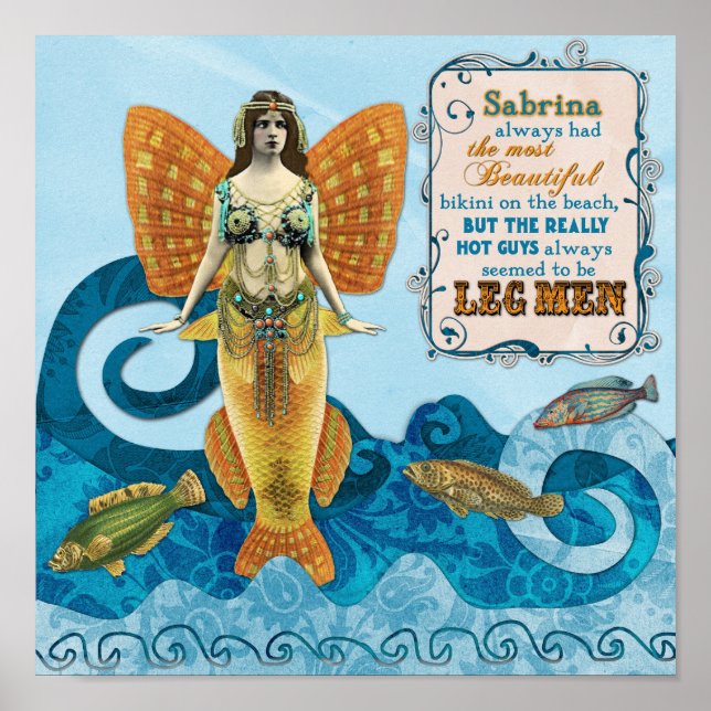 Póster Las lágrimas de una sirena (Frente)