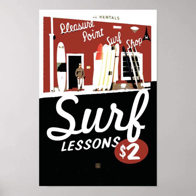 Póster Las lecciones de Stephen Hosmer sobre la Surf (Frente)