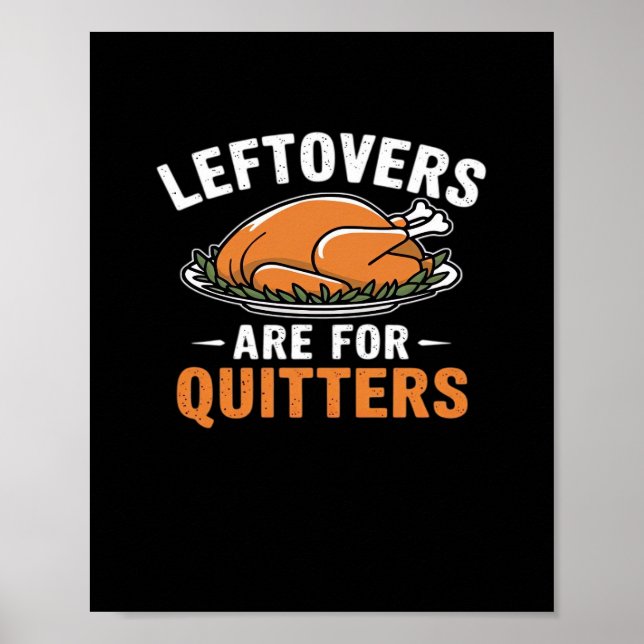 Póster Las Leftovers Son Para Quitters Classic Retro Grap (Frente)