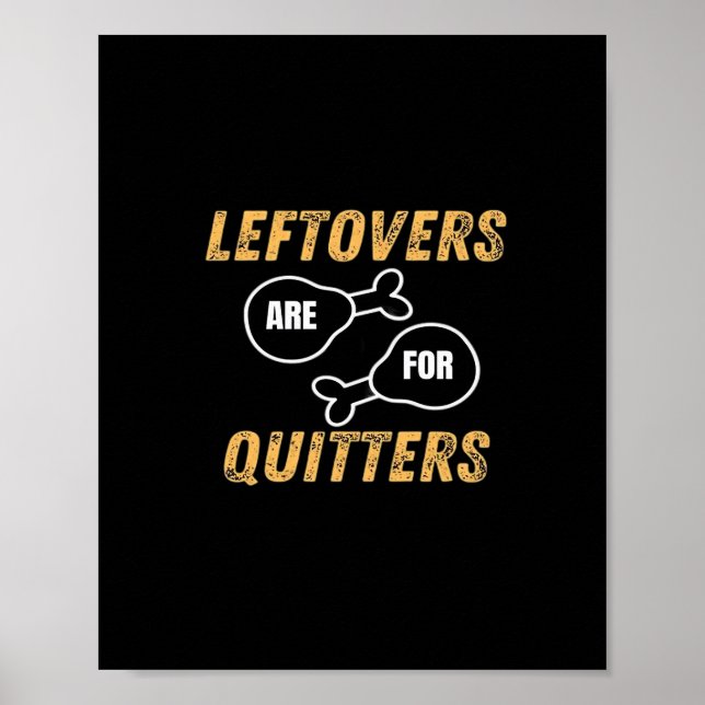 Póster Las Leftovers Son Para Quitters Retro Graphic (Frente)