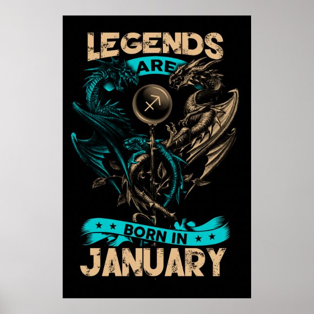Póster Las Leyendas Nacen En Enero (Frente)