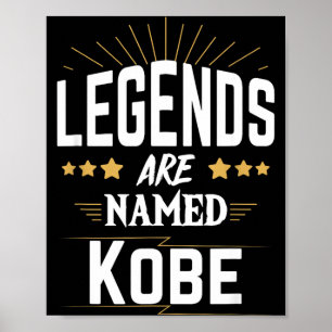 Póster Las leyendas se llaman kobe 