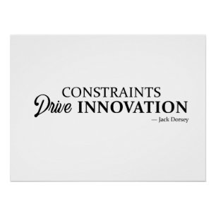 Póster las limitaciones impulsan la innovación