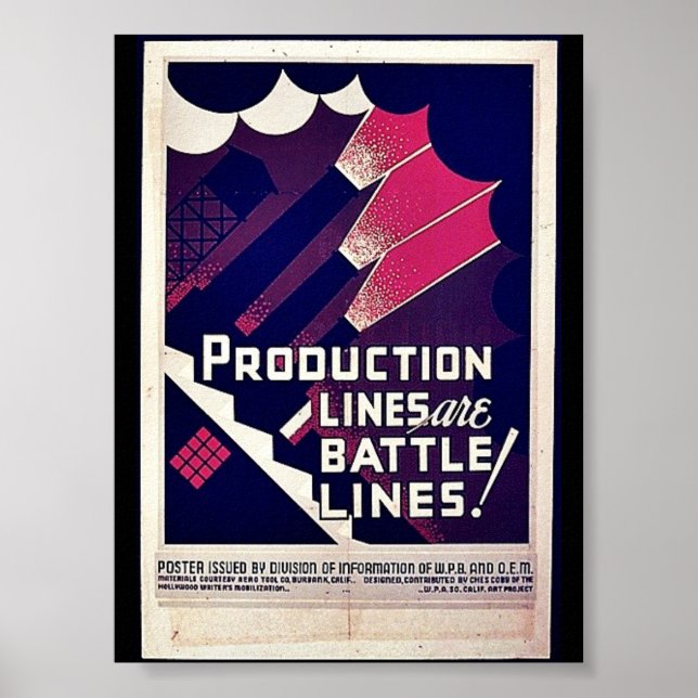 Póster ¡Las Líneas De Producción Son Líneas De Batalla! (Frente)