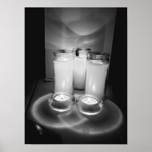 Póster las llamas de las velas todavía viven Fotografía e