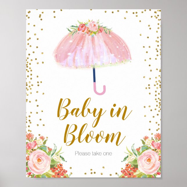 Póster Las lluvias de abril traen a un bebé de flores de  (Frente)