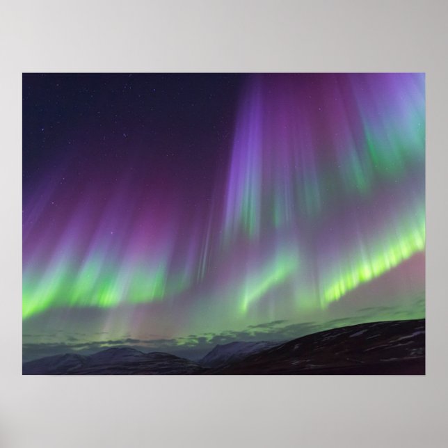 Póster Las luces del norte | Islandia septentrional (Frente)
