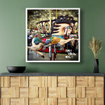Póster Las Luces Espumosas Del Caballo De Carrusel Encuen<br><div class="desc">"Encuentra tu salvaje". Con este colorido y carrusel ilustracion de fotos de caballos, casi puedes sentir la música de oom-pa-pa así como el movimiento ascendente y descendente de los alegres giros cada vez que miras a este poster tan genial y único. Hace un gran regalo para alguien especial, ¡o incluso...</div>