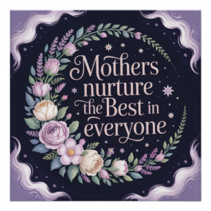 Póster Las madres nutren lo mejor en todos
