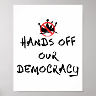 Póster Las manos fuera de nuestra democracia
