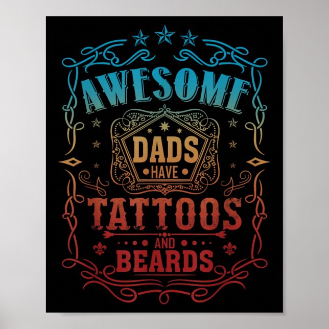 Póster Las Maravillosas Papas Tienen Tatuajes Y Bolas (Frente)