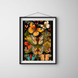 Póster Las mariposas Poster Haeckel moderno