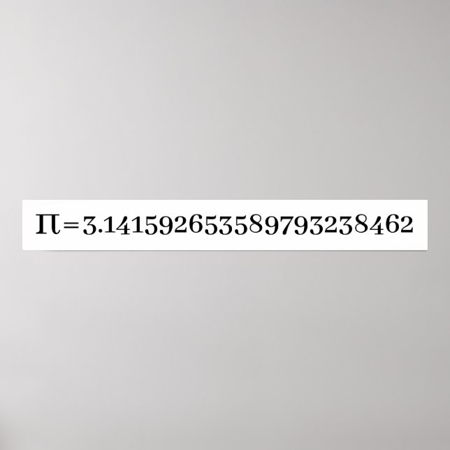 Póster Las matemáticas de Pi y el amante de la ciencia (Frente)