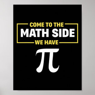Póster Las Matemáticas Geek De Pi Day Llegan Al Lado De L