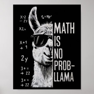 Póster Las matemáticas no son un problema divertido hombr
