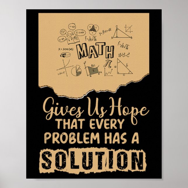 Póster Las matemáticas nos dan esperanza Solución de prob (Frente)