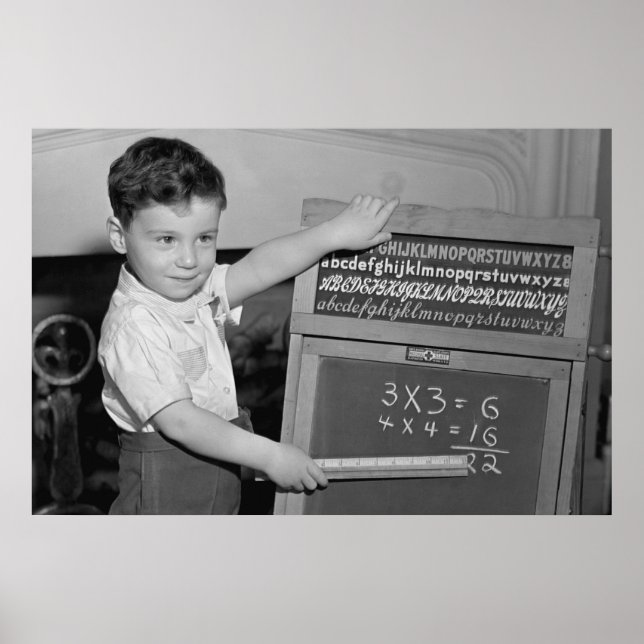 Póster Las matemáticas son fáciles (Frente)
