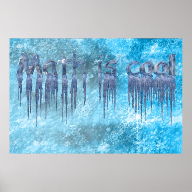 Póster Las matemáticas son geniales (Frente)