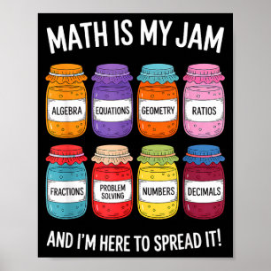 Póster Las Matemáticas Son Mi Pasión Y Estoy Aquí Para Di